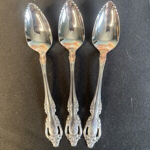 Oneida Community -BRAHMS -Stainless Steel Grapefruit Spoons Flatware Silverware
